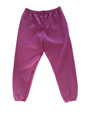 ALR Hand Dyed Unisex Cotton Sweatpants in Raspberry