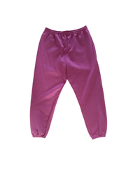 ALR Hand Dyed Unisex Cotton Sweatpants in Raspberry